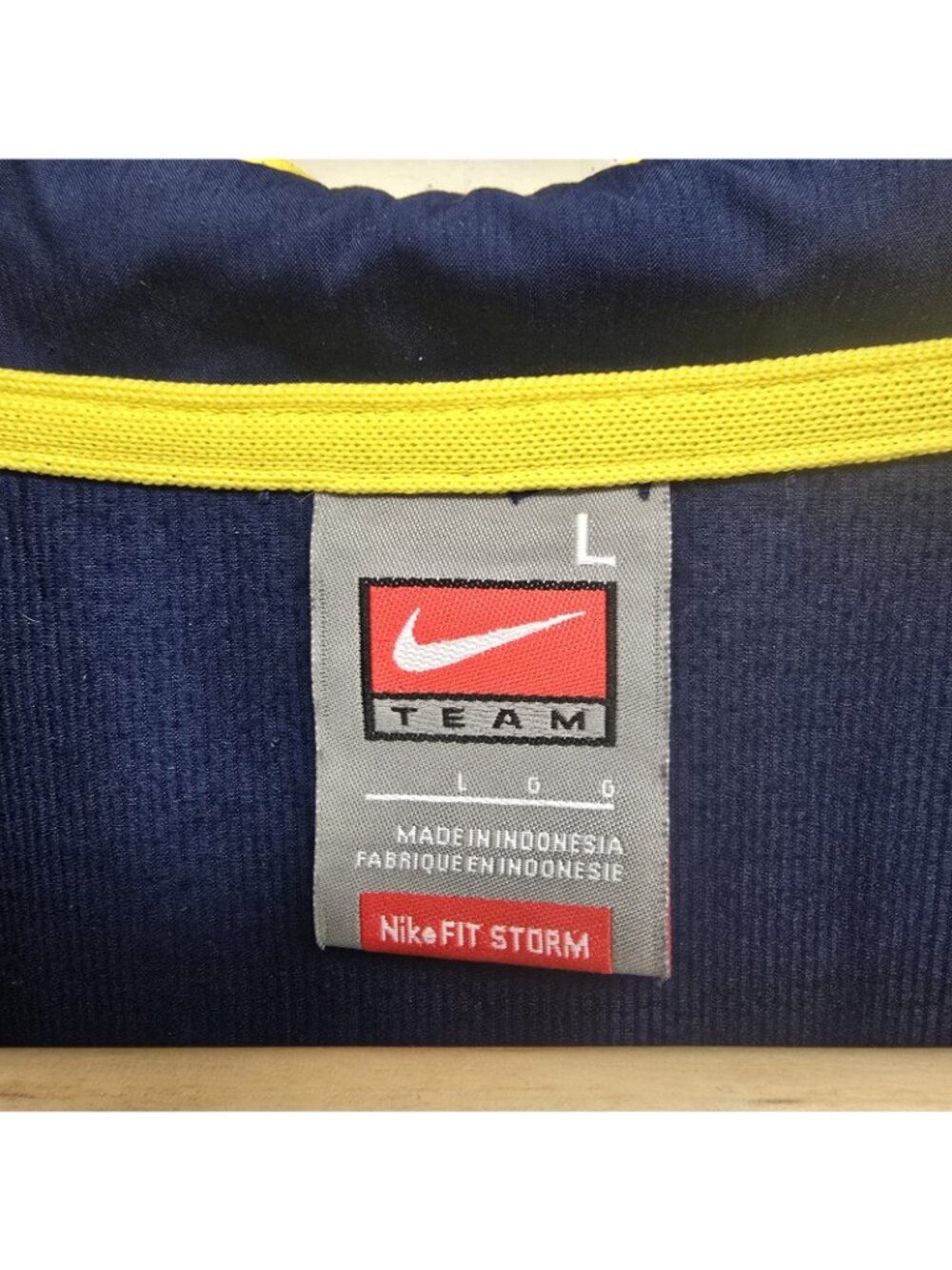 VTG Nike Michigan 1/4 Zip Pullover Jacket Size L College Embroidered U Of M Fan - Picture 3 of 8